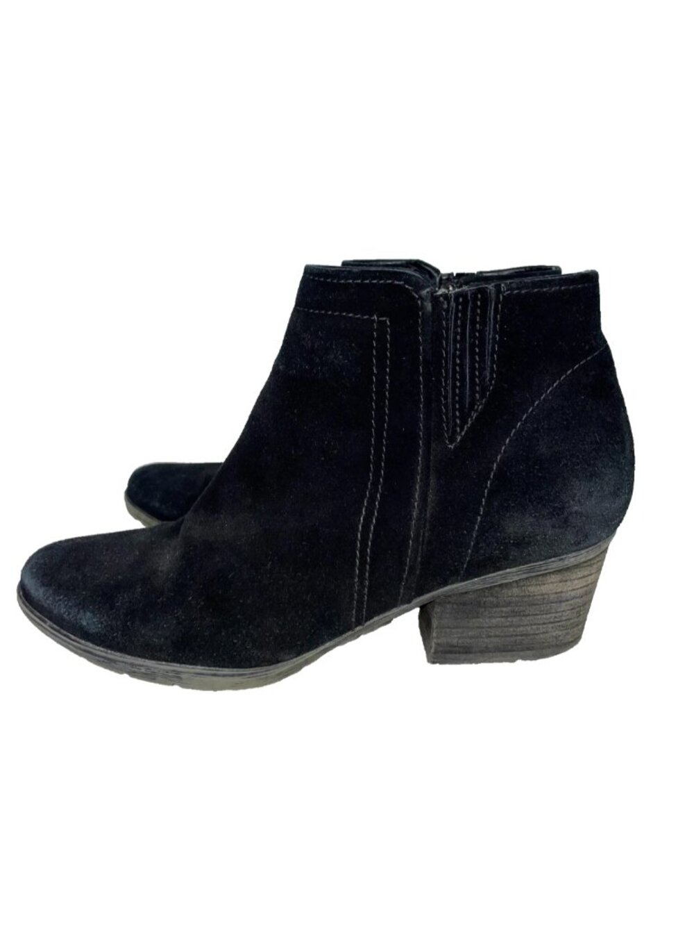 Blondo Valli Waterproof Ankle Bootie Black Suede Water Protect Boot Women's 8